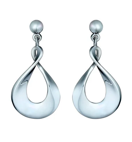 Real silver 2024 drop earrings